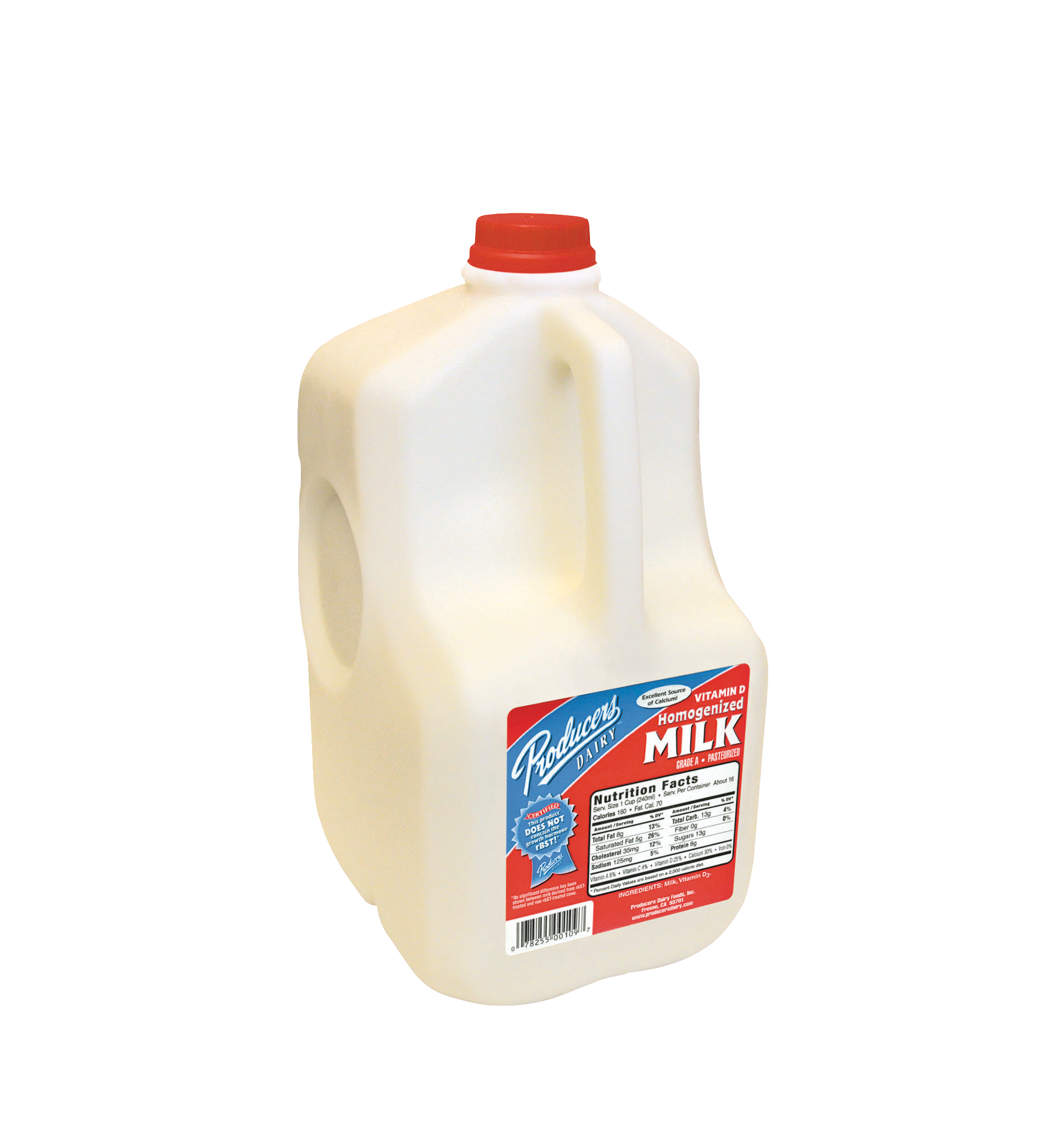 Producers Dairy original Whole Milk plastic gallon container